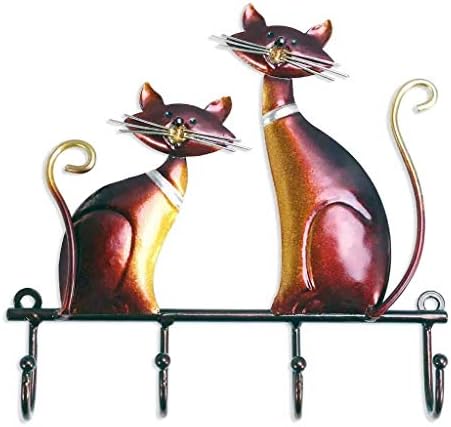 חתולי ברזל Shypt קיר קולב קיר עיצוב וו לשקיות מעילים מחזיק מפתח מעיל קיר מעיל מעיל קולב דקורטיבי