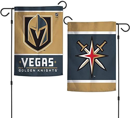 Wincraft NHL Vegas אבירי זהב 12x18 סגנון גינה דגל 2 צדדי, גודל אחד, צבע צוות