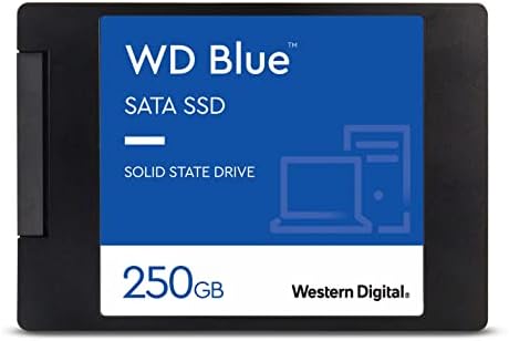 Western Digital 250GB WD כחול 3D NAND PC פנימי SSD - SATA III 6 GB/S, 2.5 /7 ממ, עד 550 מגהבייט/שניות - WDS250G2B0A