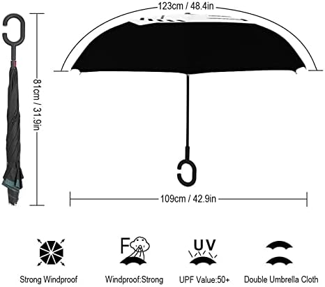 כפפת בייסבול מטריה הפוכה מטריה מתקפלת הפוכה אטומה לרוח עם ידית בצורת ג ' לגברים נשים