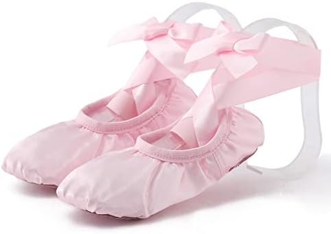ילדי ריקוד נעלי רצועת בלט נעלי הבהונות מקורה יוגה אימון נעלי ילד קטן נעלי ספורט בנות