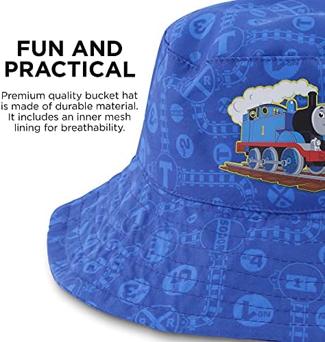 כובע השמש של פעוטות של מטל, או כובע דלי של תומאס וחברים ילדים כובע בייסבול תואם לבנים, גיל 2-4