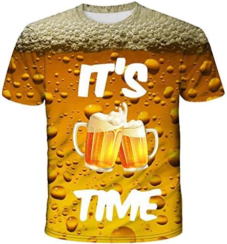 הגיע הזמן לשתות חולצה נשים אוקטוברפסט טי 3D מודפסות לחיים חולצות טריקו מסיבת בירה חולצות שרוול