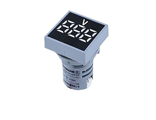Infri 22 ממ מיני דיגיטלי ריבוע AC AC 20-500V מתח מתח מתח מד כוח LED PORT