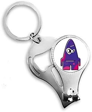 יקום Alien Purple Monster Nail Nipper Ring טבעת מפתח בקבוקי שרשרת פותחן
