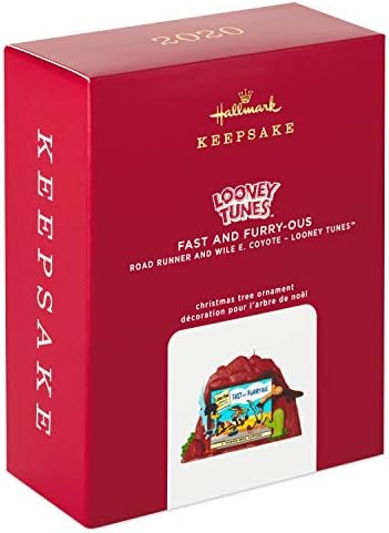 Keepmark Keepsake קישוט לחג המולד 2020, רץ הדרך של לוני טונס וייל א. קויוט מהיר ופרוותי