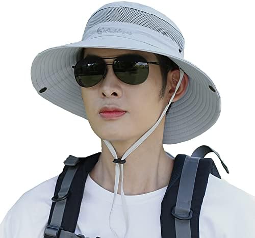 כובע שמש לגברים חיצוני שוליים חיצוניים בוני עמיד למים בוני נושם רשת כובע בוני לטיולים בחוף דיג קמפינג