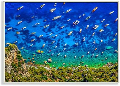 תעשיות סטופל חוף סירות אוקיינוס ​​תצלום ירוק כחול בהיר, עיצוב מאת דייוויד שטרן אמנות, 13 x 19, לוח קיר