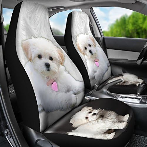 כרית חמוד מלטזית כלב הדפסת רכב מושב מכסה