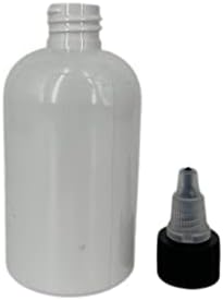 4 עוז לבקבוקי פלסטיק בוסטון לבן -12 חבילה לבקבוק ריק ניתן למילוי מחדש - BPA בחינם - שמנים אתרים - ארומתרפיה