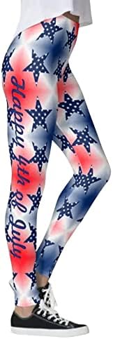 מכתב מודפס יוגה מכנסיים צבע פילאטיס מותאם אישית עבור יוגה דגל ריצה חותלות אמריקאי אתחול לחתוך
