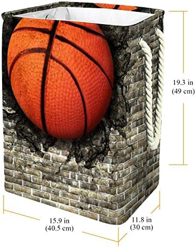 כדורסל לא -איסי משובץ בקיר לבנים פטיש כביסה אטום למים סלים מתקפלים למארגן הבית פטיש תינוק