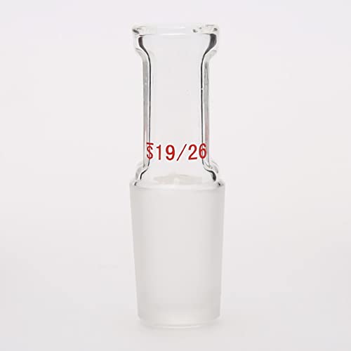 אדאמס-בטא פקק זכוכית חלול 14/23 מפרק לצילינדר בקבוק נפח מפריד משפך מעבדה כלי זכוכית, זכוכית בורוסיליקט
