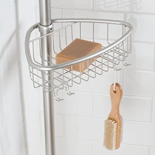 Affixx בין עיצוב, קליפה ומקל חזק דבק עצמי פורמה פינת אמבטיה מקלחת מקלחת קאדי לקאדי לשמפו, מרכך,