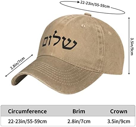 שלום יהודי שלום נוער כובע קאובוי קלאסי אופנה למבוגרים Sunhat אבא כובע כובעי בייסבול