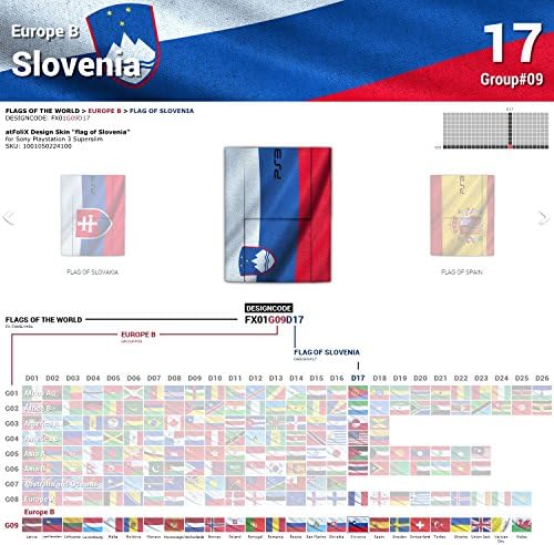סוני פלייסטיישן 3 סופרסלים עיצוב עור דגל של סלובניה מדבקות מדבקת עבור פלייסטיישן 3 סופרסלים