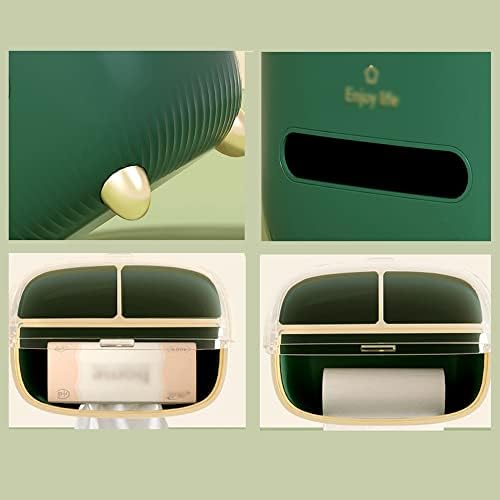 קופסת רקמות סלון נייר טואלט מתקן שאיבת נייר קופסת נייר עם כיסוי אבק שקוף, ארון רקמות אחסון ששימש בתיק אחסון