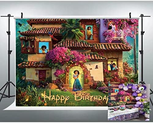אנקנטו יום הולדת ספקי צד נושא רקע צילום פנטזיה פרח בית רקע, ילדים יום הולדת באנר, פוסטר סרט ילדים