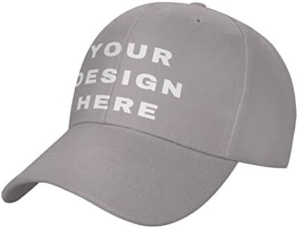 כובע כובע Hatbaseball המותאם אישית להתאים אישית טקסט עיצוב משלך, תמונות, לוגו תמונה כובע מתכוונן