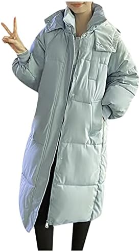 חורף מעילי נשים טרנדי סלעית רוכסנים מוצק צבע אמצע אורך טווח רופף ארוך שרוול מזדמן חם חולצה להאריך