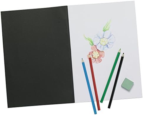 טייגר A4 אמן סקיצה ספר מחסנית לבנה נייר נייר כרטיסי כרטיס שחור כרית אמנות מאת טייגר נייר מכתבים