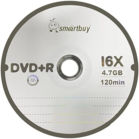 קנה חכם 100 מארז די. וי. די + ר 4.7 ג ' יגה-בייט 16 לוגו נתונים ריקים סרט וידאו דיסק לצריבה, 100