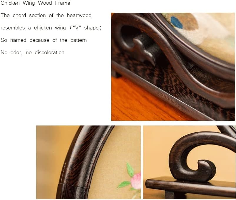 רנסלאט דו צדדי רקמת שולחן קישוט עתיק סגנון רקמת קטן מסך קלאסי קישוט