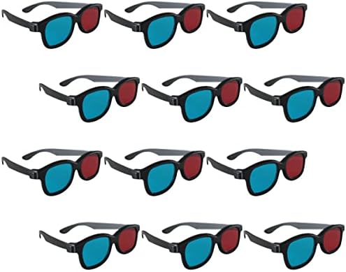 מובסטק 60 יחידות מסך עדשת סגנון סטריאו מקרן משקפיים, כחול תיאטרון משקפיים: סרט טלוויזיה שחור מסגרת אדום משחק