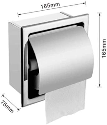 סודמוטה רקמות אמבטיה מתקן קיר רכוב על קופסת נייר, מחזיק נייר טואלט אטום למים, אלומיניום חלל