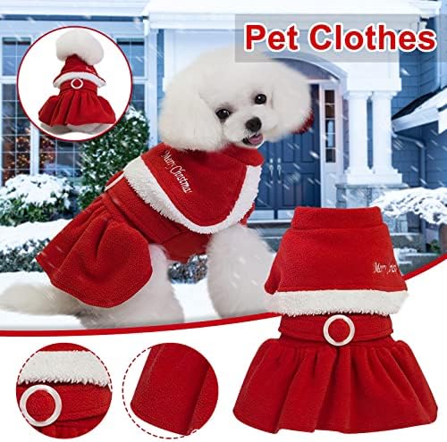 בגדי גור גורים של הונפרד לכלבים קטנים תחפושת נשית וחג חג המולד חג המולד סתיו חצאית בסגנון חורף בגדי חיות מחמד