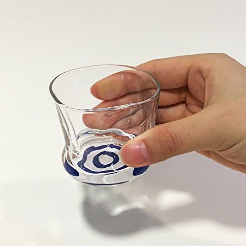 Aderia 6726 סאקה כוס זכוכית, זכוכית סאקה יפנית, אינוגוי יד, זכוכית מוכרת, 3.4 פלורידה, כוס, אוצ'וקו, דפוס