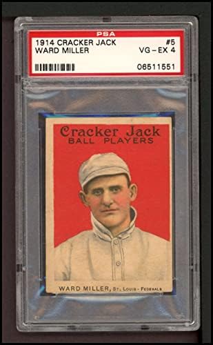 1914 Cracker Jack 5 Ward Miller PSA PSA 4.00