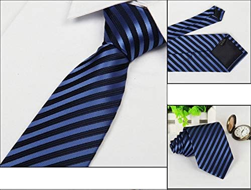 פוליאסטר משי פס עניבת קלאסי פסים עניבות ארוג אקארד צוואר קשרי עבור גברים נשים
