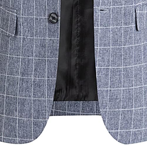 מעיל ספורט דק מזדמן של גברים סוליד סולידי 2 כפתור כפתור חליפת דש מחורץ ז'קט קל משקל קליל טוקסידו