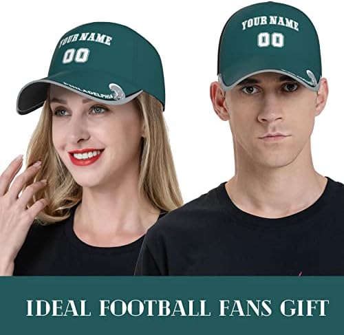 כובע כובע כדורגל מותאם אישית מתכוונן מספר שם מותאם אישית מספר אוהדי כדורגל מתנות לגברים נוער נשים