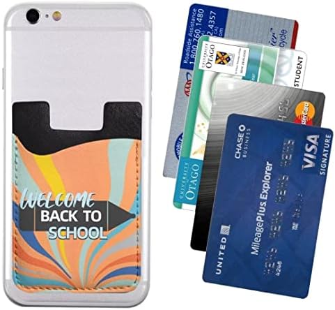 מחזיק כרטיסי אשראי בהתאמה אישית של DIY לכיס טלפון, מחזיק כרטיסי טלפון עור פרימיום על ארנק תואם לאייפון, רוב