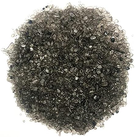 Binnanfang AC216 50G 2-5 ממ קרח טבעי שחור שחור שחור גביש חצץ אבני חצץ רייקי ריפוי עיצוב אבנים טבעיות ומינרלים