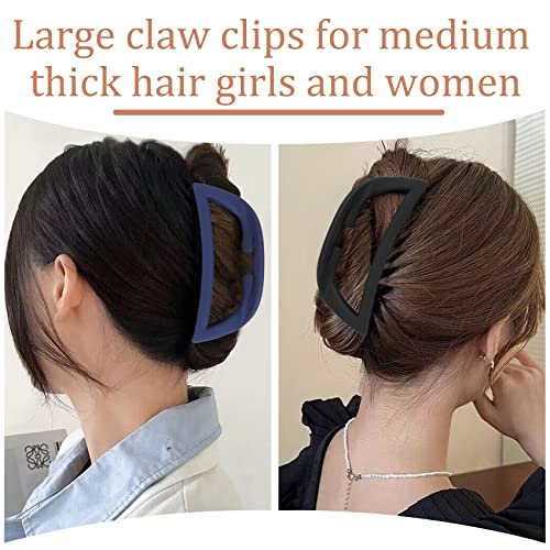 10 יחידות סולם בצורת גדול טופר קליפים עבור נשים בנות ארוך עבה שיער, 4.5 אינץ גדול לסת שיער קליפים צרפתית מט
