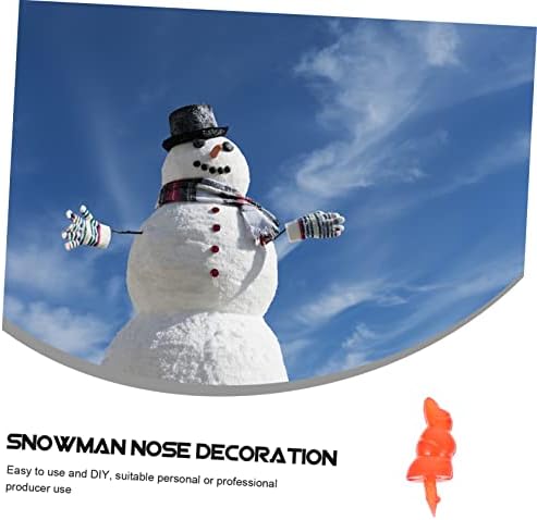Exceart 50 pcs אביזרי צעצועים שלג צעצועים מלאכה אביזרי לידה אביזרים מעוטרים אביזרים Diy Snowman קישוט שלג חורף