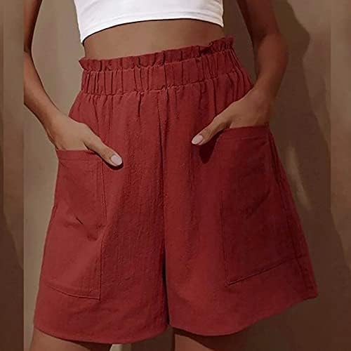 Comigeewa Ladies טרקלין מכנסיים מכנסיים מכנסיים קצרים התלקחות פעמון תחתון תחום רגיל חתוך מכנסי סתיו קיץ 2023 ביגוד