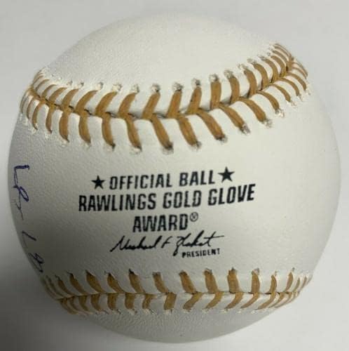 אריק דייוויס חתם על כפפות זהב של ליגת הבייסבול של ליגת הבייסבול של ליגת הבייסבול של ליגת הבייסבול של ליגת