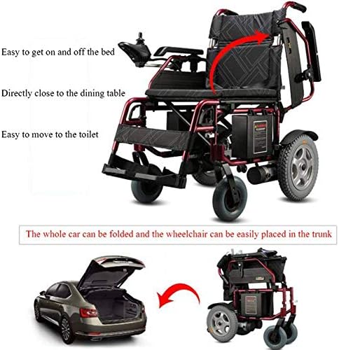 אופנה נייד כיסא גלגלים חשמלי כסאות גלגלים מתקפל קל משקל ליתיום סוללה אלומיניום סגסוגת חומר אינטליגנטי
