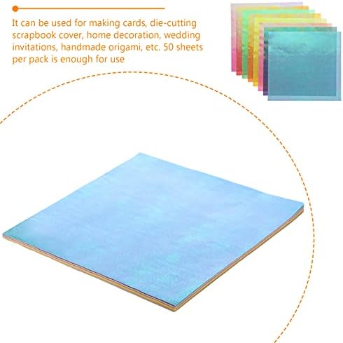 Exceart 50 גיליונות אוריגמי נייר מתקפל נייר נייר ריבוע נייר מלאכת מלאכה