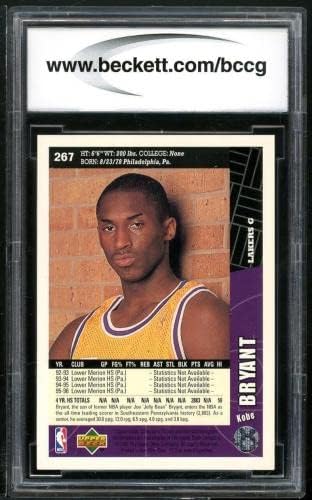 1996-97 Collector's Choice 267 Kobe Bryant Trookie Card BGS BCCG 10 MINT+ - CARKEBAGEL SLABED CARTS CARLS