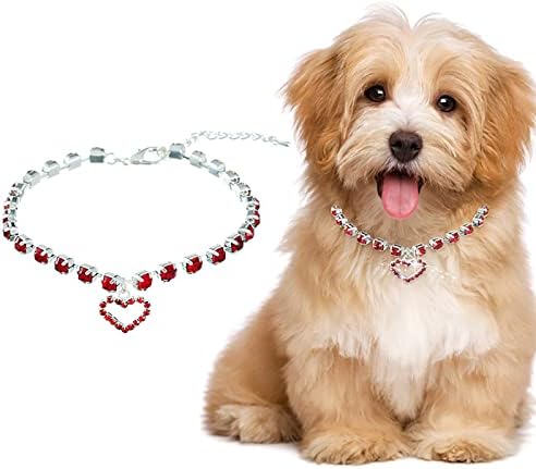 Honprad רצועות כלבים יפהפיות וצווארונים פנינה תכשיטים צווארון שרשרת כלבים לגור גורים נוצץ רנניסטון