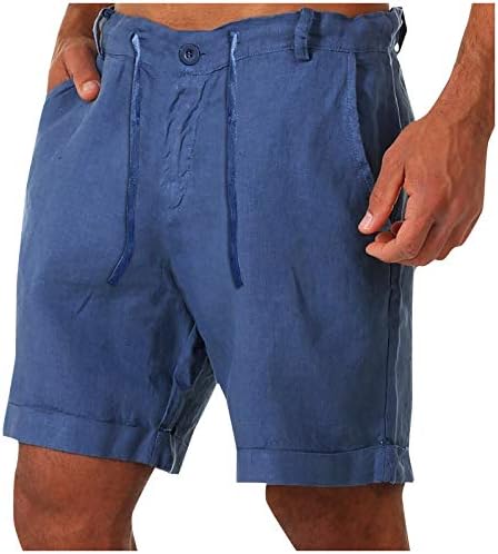 מכנסיים קצרים לגברים מקצרים כותנה כותנה כותנה מכנסיים מזדמנים כפתורי שרוך כיסי המותניים מכנסיים קצרים מכנסיים