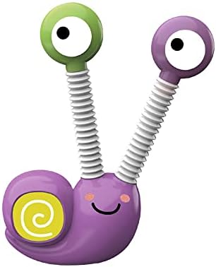 חילזון מואר למתיחת צעצוע דיכאון עם צינור טרנספורמציה, צעצוע רב-פונקציונלי ויצירתי לילדים צינורות