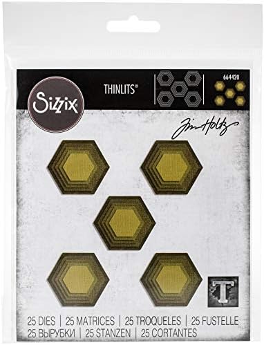 Sizzix ThinLits Die Set 25 חבילה מאת טים ​​הולץ, צבעי צבע