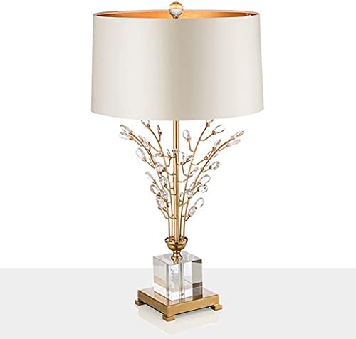 לרכוש מנורת שולחן אמנות מינימליסטית מודרנית מנורה אור אמריקאית אור אמריקה קריסטל חדר שינה מנורת מיטה חדר