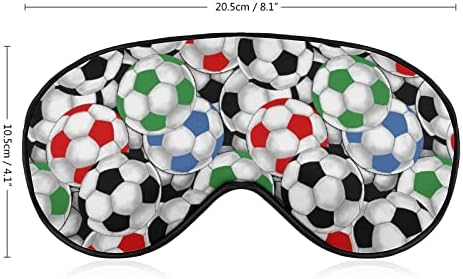 מסיכת עיניים כדורגל כדורגל עם רצועה מתכווננת לגברים ונשים לילה שינה מנמנם